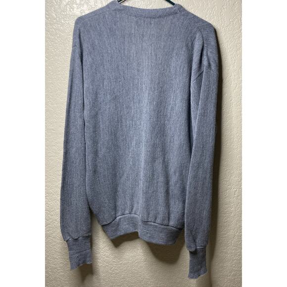 VTG Jantzen Sweater Cardigan Mens XL Gray Button Front Dad Grandpa USA - Picture 9 of 10